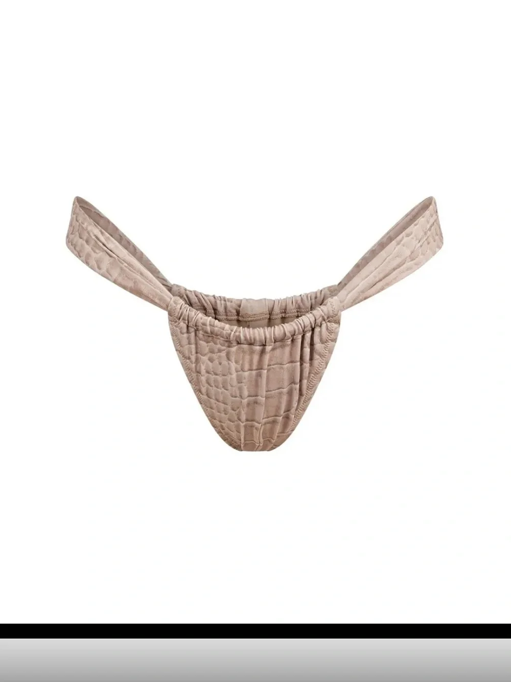NWT SKIMS signature swim touched thing bikin botttom•XL •CROC print